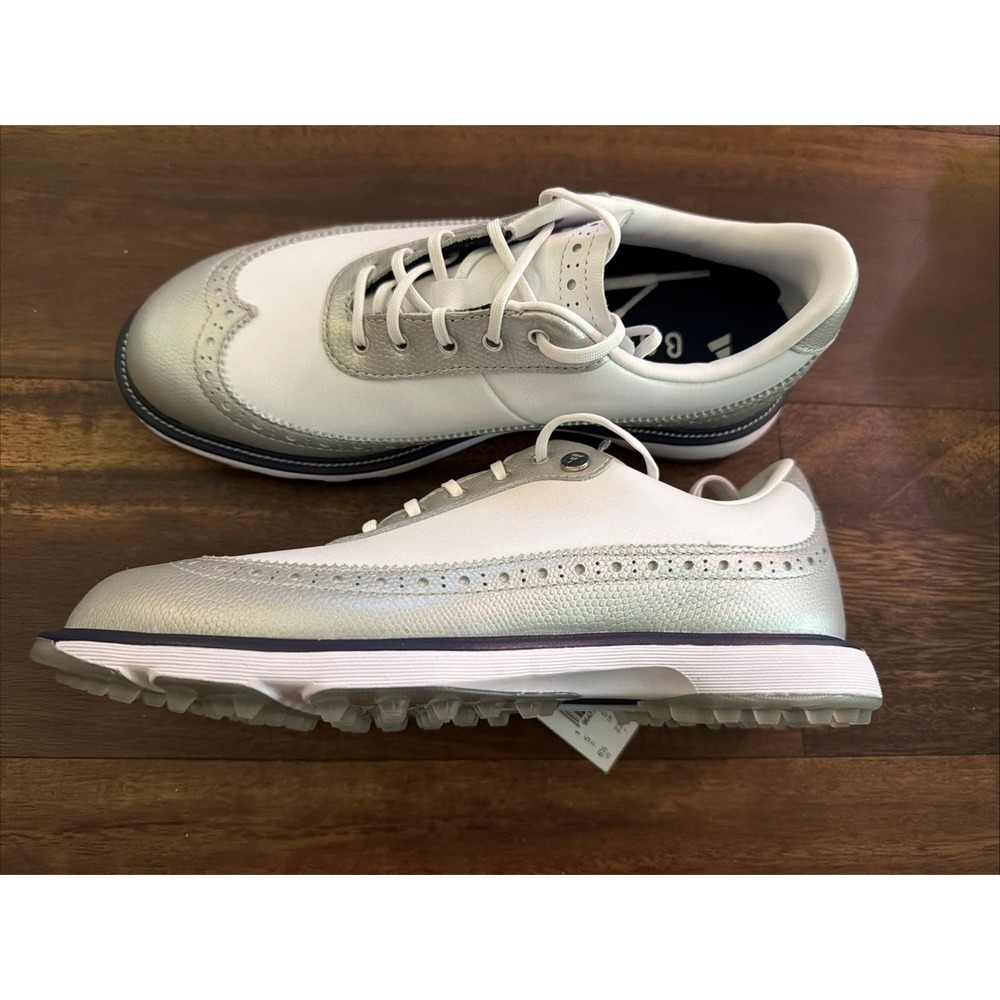 New Adidas Womens MC Zoysia Spikeless Golf Shoes Size 6.5 White Navy Silver